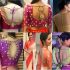 Silk Sarees Back Neck Designs