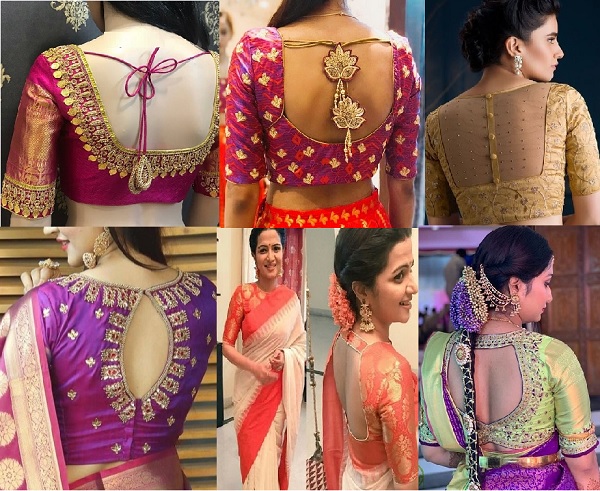 Blouse Neck Designs For Fancy Sarees