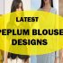 peplum blouse designs