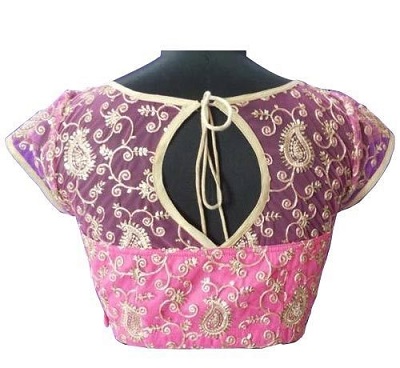 Embroidered Net stylish Blouse Design