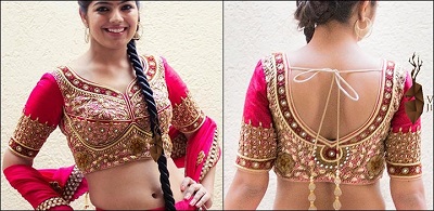 Heavy Designer Bridal Blouse Front And Back Design