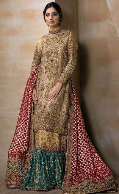 Kurta Lehenga Dress For Pakistani Brides