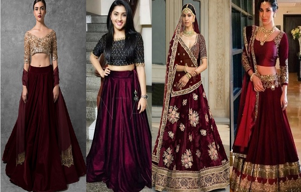 Latest Designer Velvet Lehenga Choli Designs | Saree.com by Asopalav