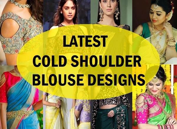 Cold shoulder best sale designer blouse