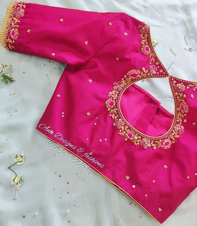 Latest 50 Banarasi Silk Blouse Designs For Silk Sarees and Lehengas