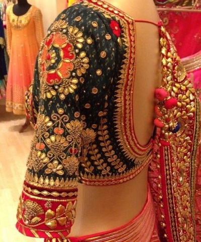 Very Heavy Maggam Work Blouse For Bridal Wear