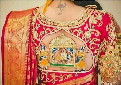 Bridal Blouse With Exclusive Back Pattern