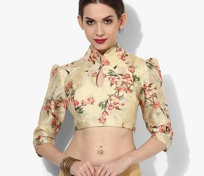 High Neck Front Neckline With Keyhole Pattern