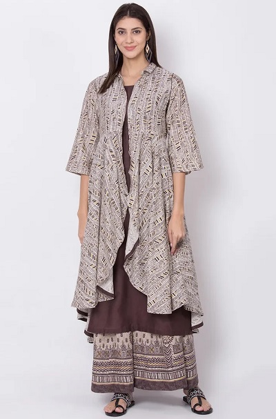 Shrug style kurta dress for women