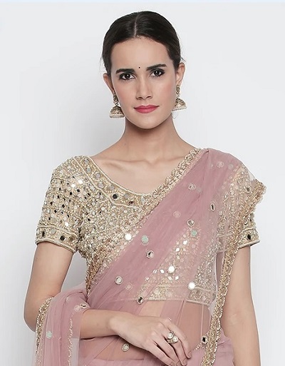 Stylish designer blouse for net sarees