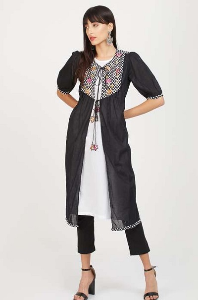 Stylish shrug kurta for women