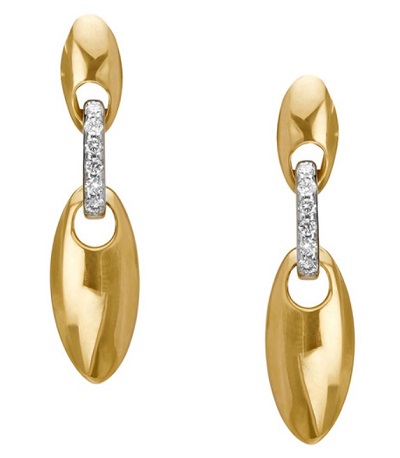 18 karat gold earrings for work