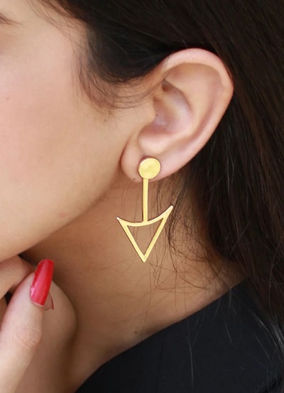 Arrow shaped earrings for women