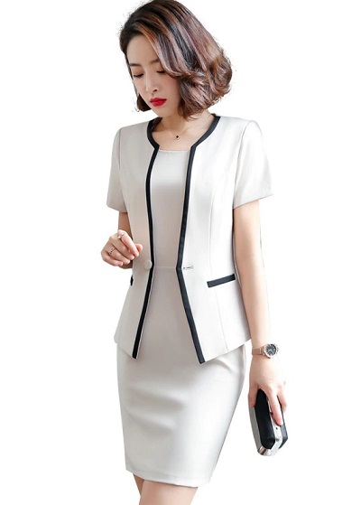 Double layered breasted sheath dress