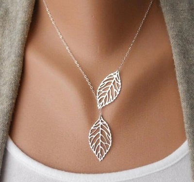 Leaf necklace for office wear for women