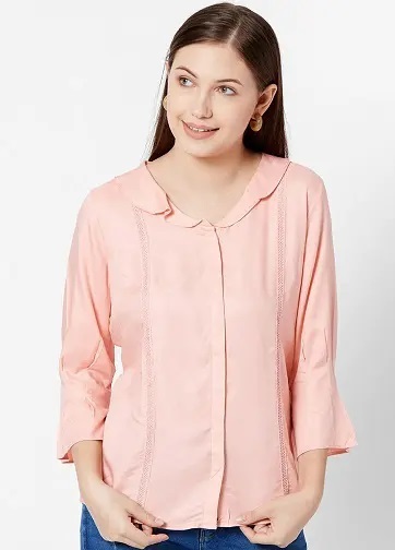 Light pink formal top for women