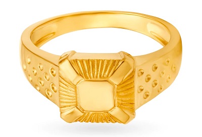 Lightweight Everyday Wear Men’s Gold Ring Pattern