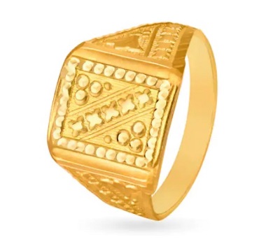 Simple Men’s Gold Wedding Ring Design