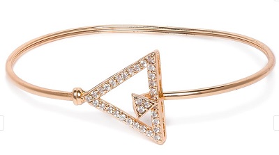 Simple bracelet bangle with a triangular shape for office