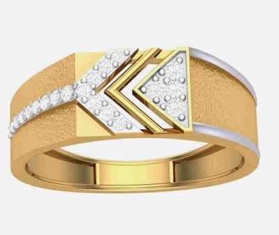 Stylish Stone Studded Pattern Ring Design For Men