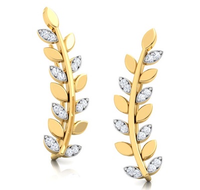 Nice floral twig shaped earrings for women