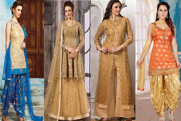 golden suit ke sath matching dupatta