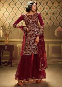 Latest 45 Sharara Suit Designs For Women (2022)
