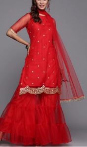 simple sharara suit design