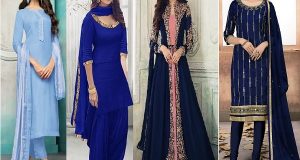 Blue Salwar Suit Designs