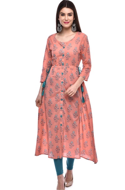 Cotton Anarkali Kurti With String