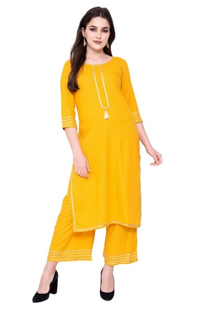 Party wear kurta palazzo set for women