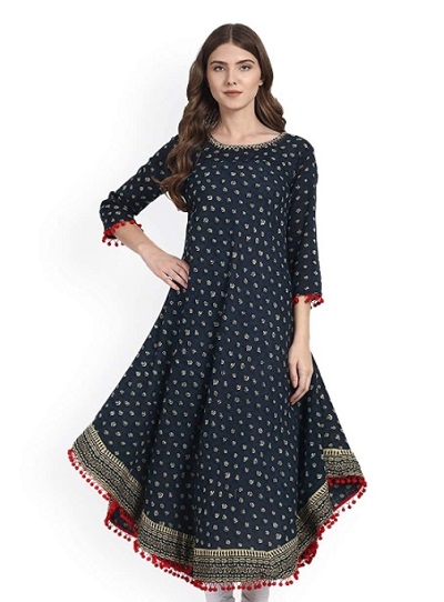 High Low Pattern Cotton Kurti Design