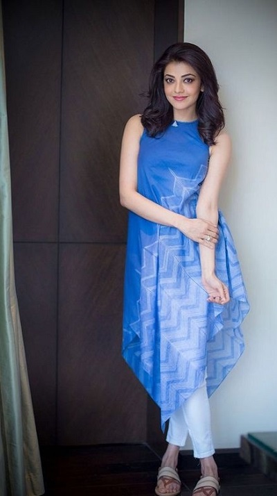 Stylish Blue Bollywood Cotton Kurta Suit Salwar Set
