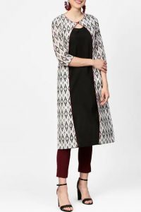 front open kurti with buttons