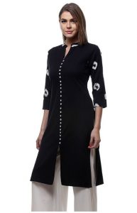 front open kurti with buttons