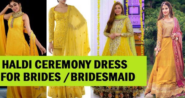 Latest 50 Haldi Dress For Bride And Bridesmaids (2024) - Tips and Beauty