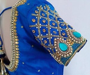 Latest 40 Heavy Embroidered Blouse Designs (2022) - Tips and Beauty