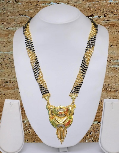Heavy multicolor mangalsutra pattern