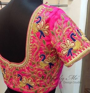 Latest 40 Heavy Embroidered Blouse Designs (2022) - Tips and Beauty