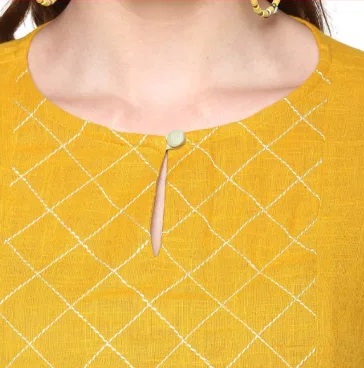 Simple kurti neck idea for casual wear kurtis