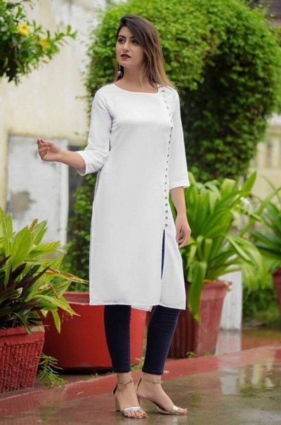 Blue Hills First Date Vol 1 By VF India Slite Side Cut Rayon Kurti New  Designs