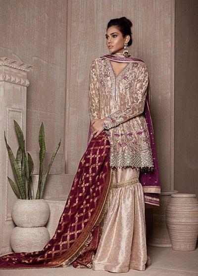 Very Heavy Sharara Suit For Punjabi Brides
