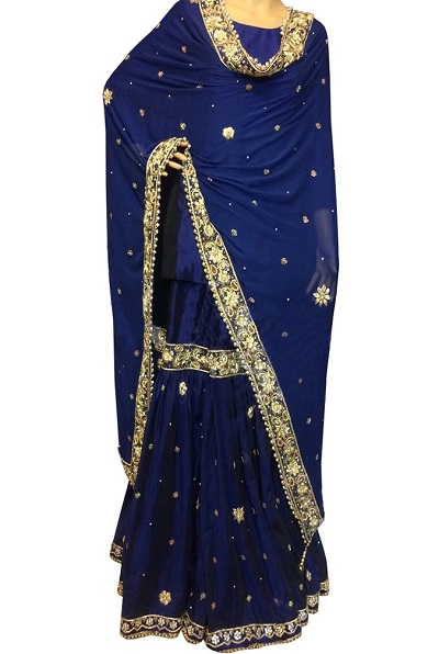 Blue festive wear kurti Sharara dress for women