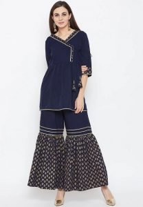 Latest 50 Types of Angrakha Kurta Designs (2022) - Tips and Beauty