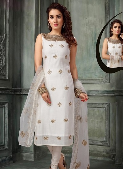 White hot sale salwar design