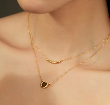 Minimal Double Layered Necklace For Women
