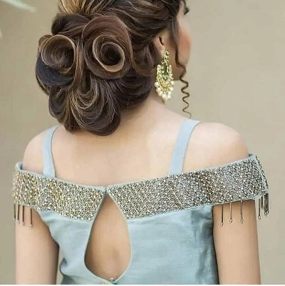 Stylish Off Shoulder Back Blouse For Sarees For Parties