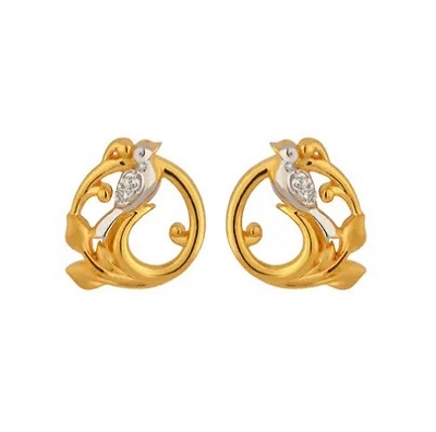 Stylish Small Gold Stud For Everyday Wear