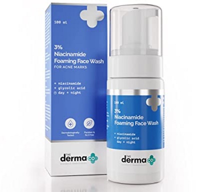 The Derma Co 3% Niacinamide Foaming Face Wash for Acne Marks