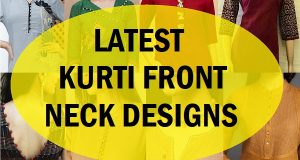 latest kurti front neck designs